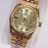 Women Chain Wrist Watch Golden R1
